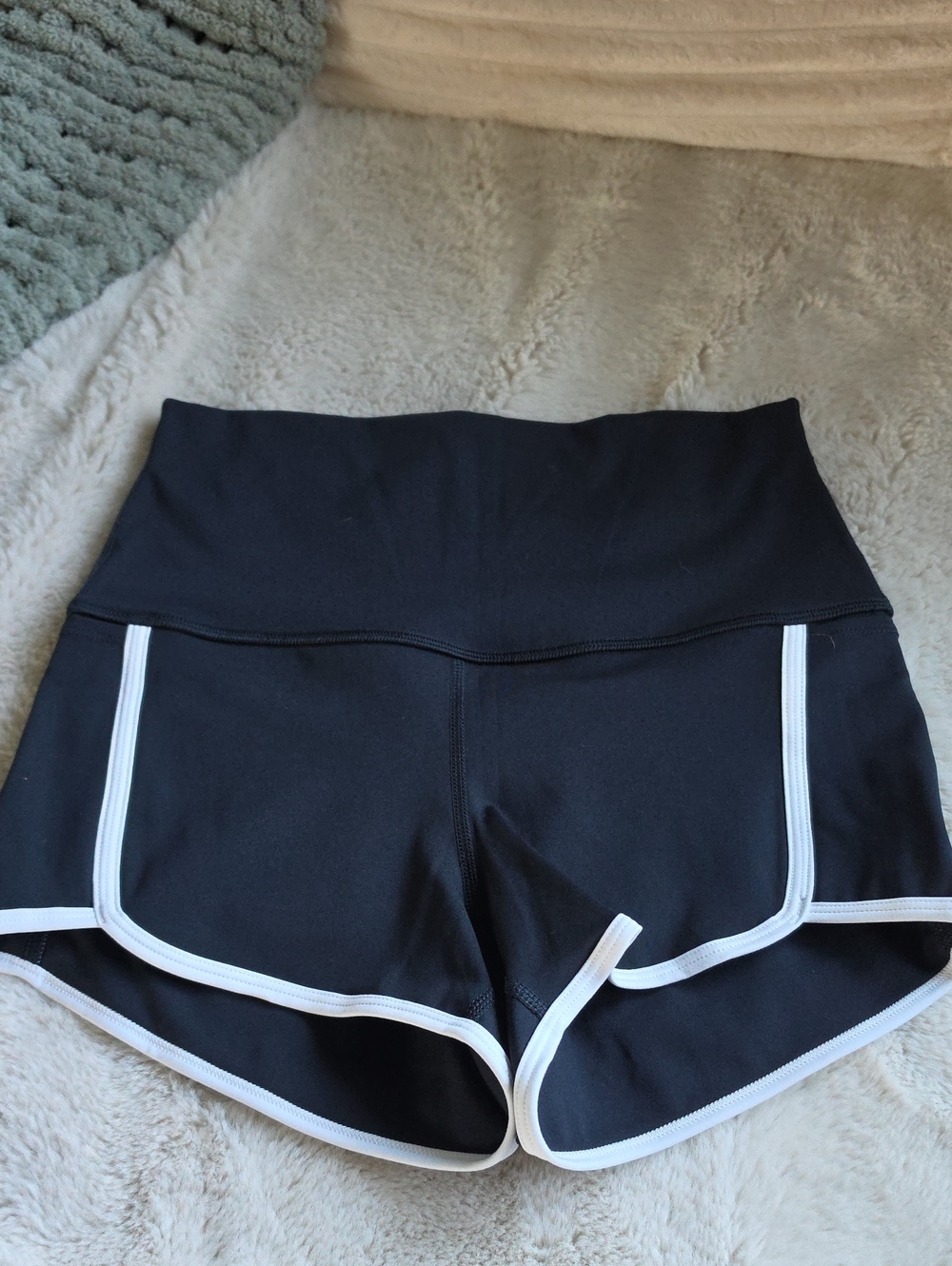 FP Movement by Free People Black Athletic Shorts with White Trim Never Worn